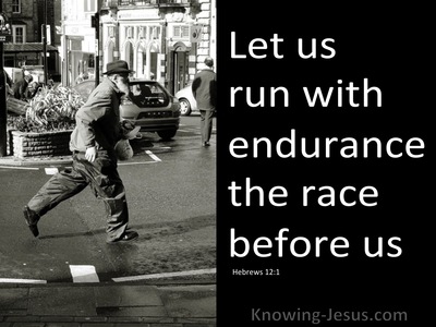 hebrews run patience race endurance knowing jesus mean does
